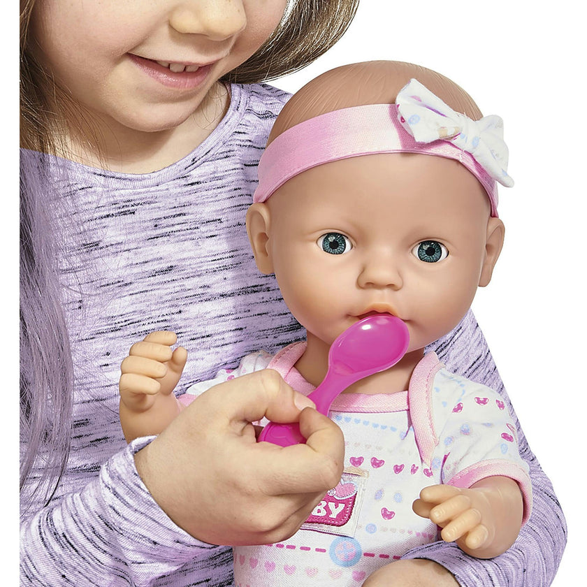 Newborn Baby: Drink & Wet - 8pc Pink - 17" Doll