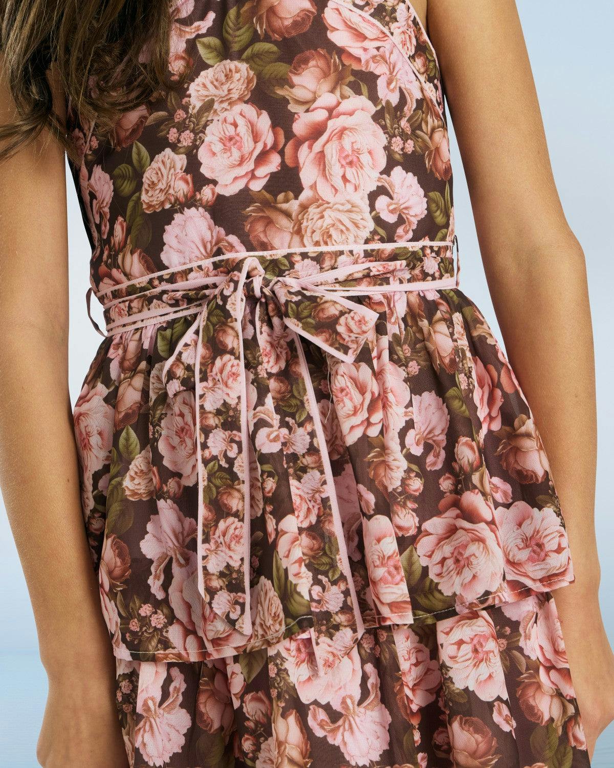 Camellia Halter Neck Maxi Dress