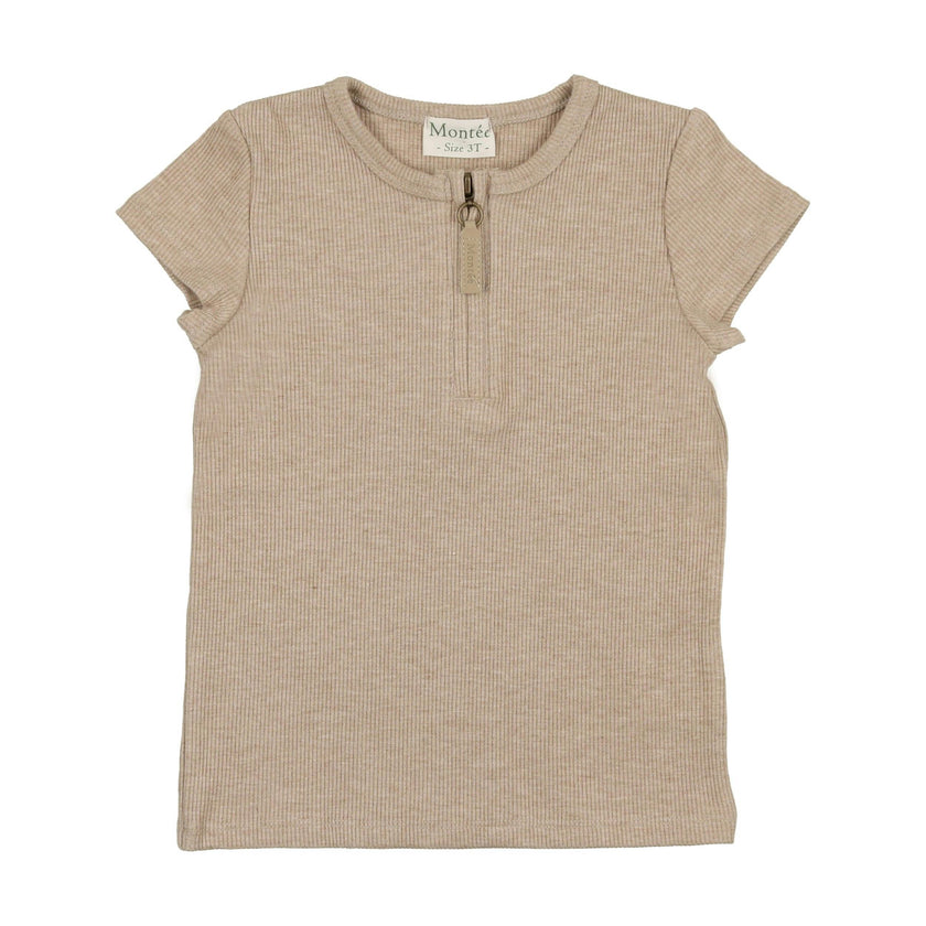 Soft Ribbed Short Sleeve Shirt