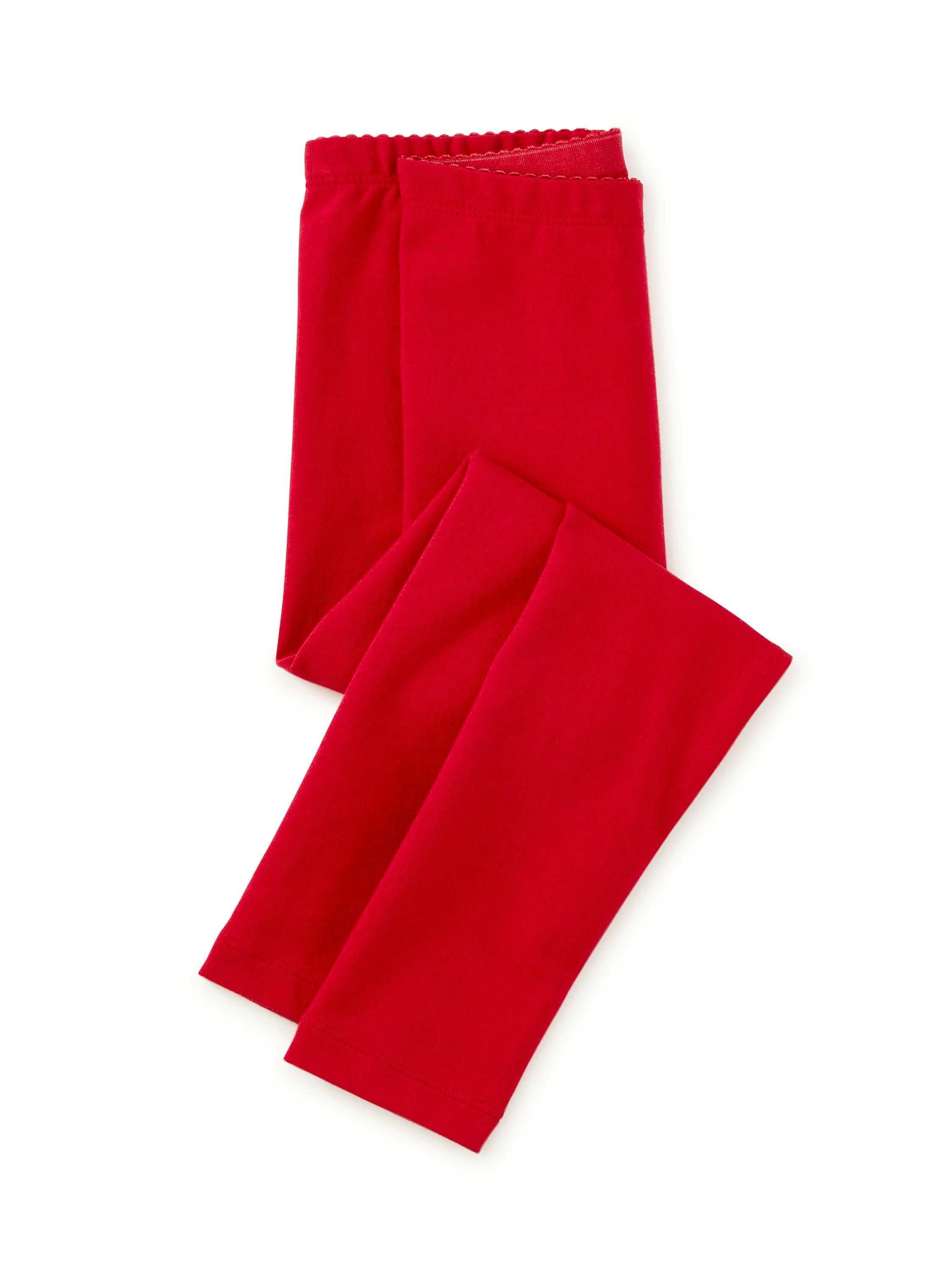 Solid Leggings, Pomegranate