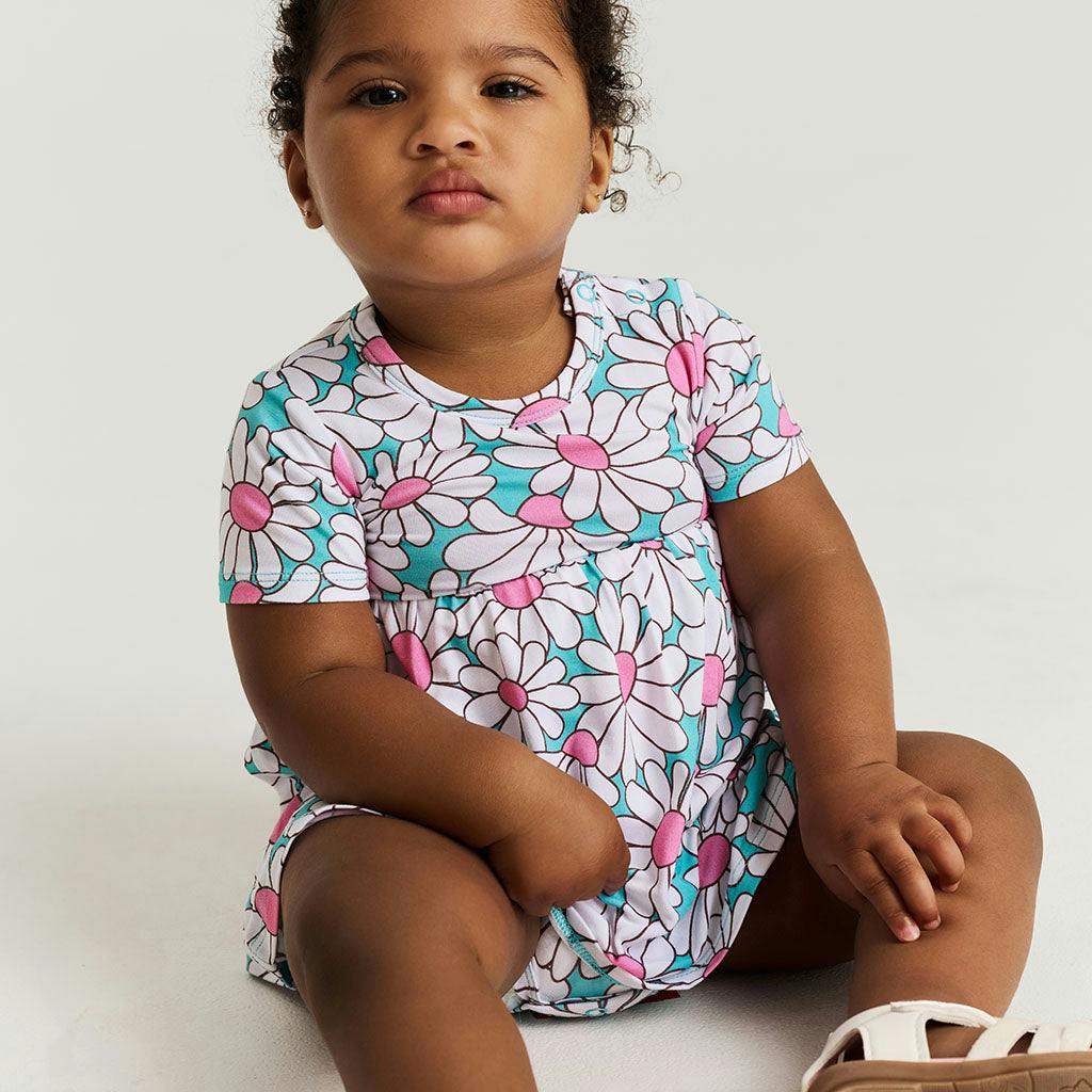 Retro Daisy Bodysuit Dress