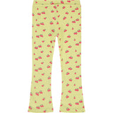 Cherry Printed Flared Leggings
