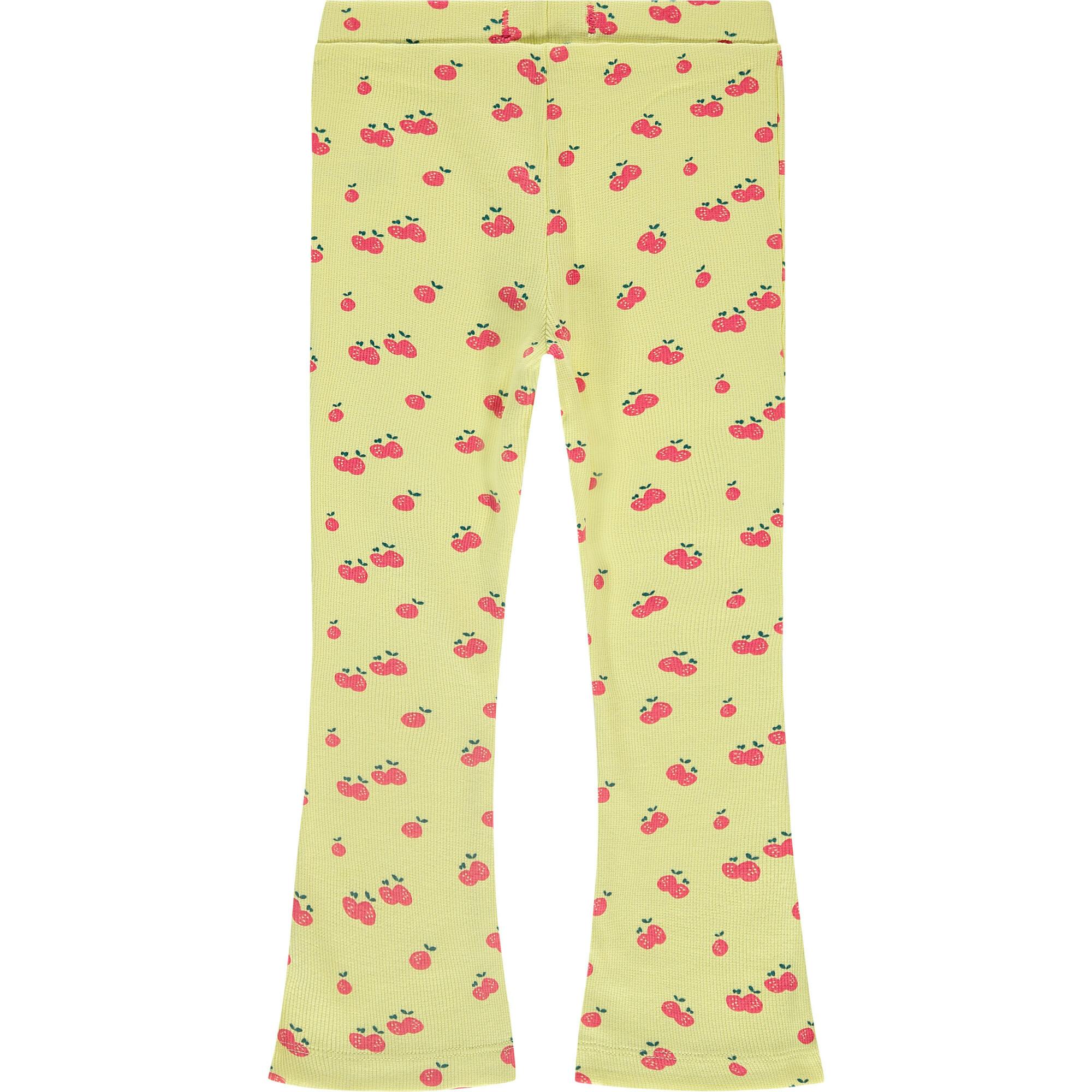 Cherry Printed Flared Leggings