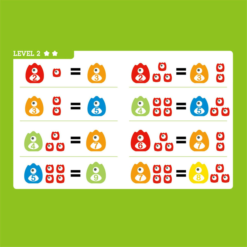 Monster Math Balance Scale W/ Monster Family Figures