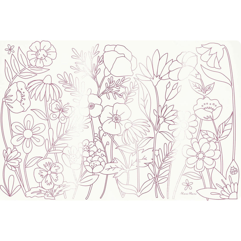 Butterflies & Flowers Coloring Placemats