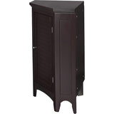 Glancy Wooden Corner Floor Cabinet with Shutter Door