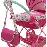 Baby Alive Deluxe Classic Doll Pram - Pink & Rainbow