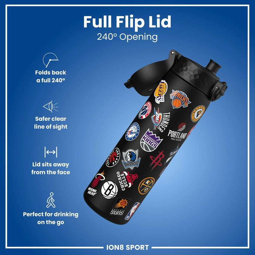 18oz - NBA x ION8 Sport Waterbottle - Recyclon Plastic, BPA Free - NBA Multi-Team