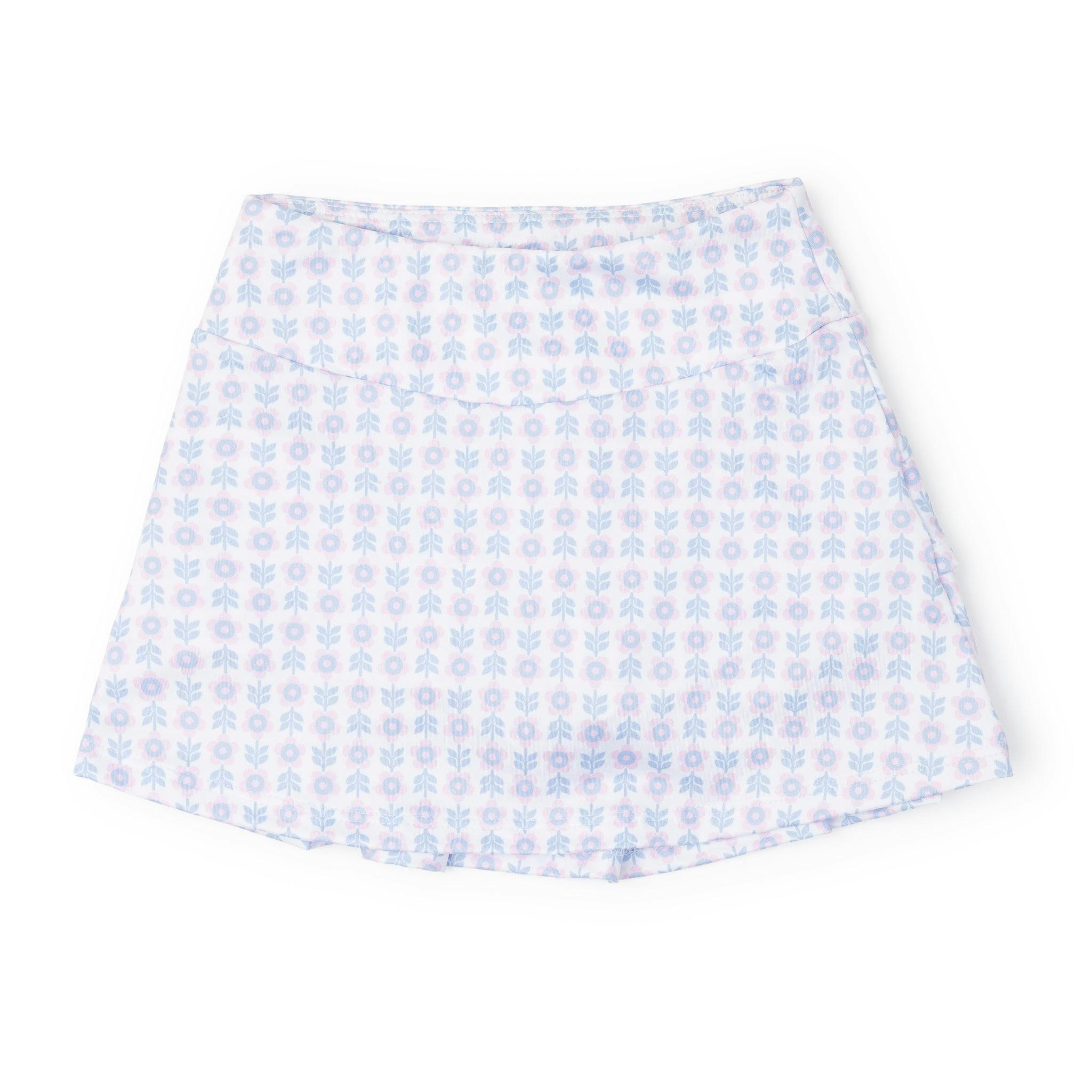 Margot Girls' Performance Skirt by LH Sport - Flower Power Pink