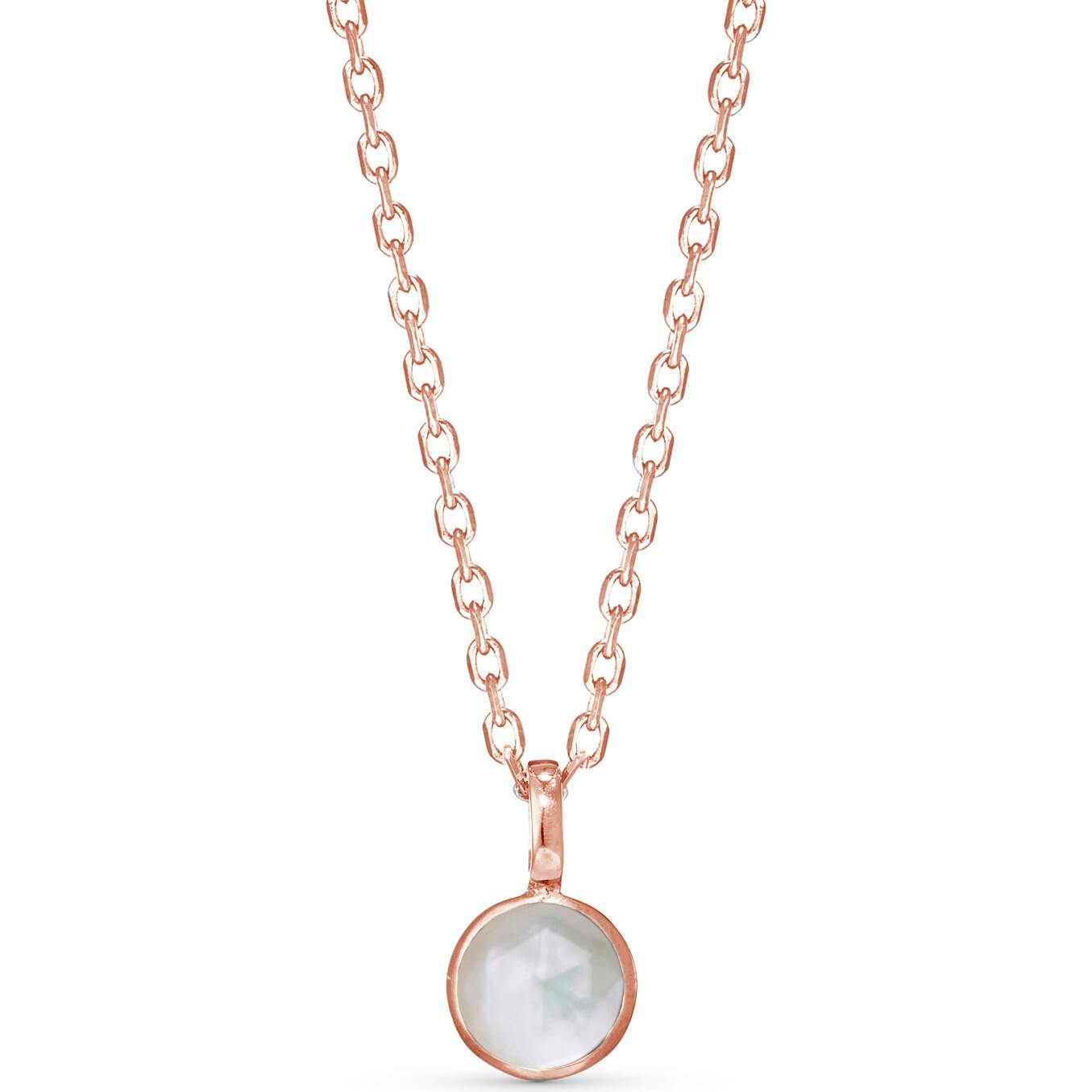Personalized Birthstone Necklace, 18k Rose Gold Plated