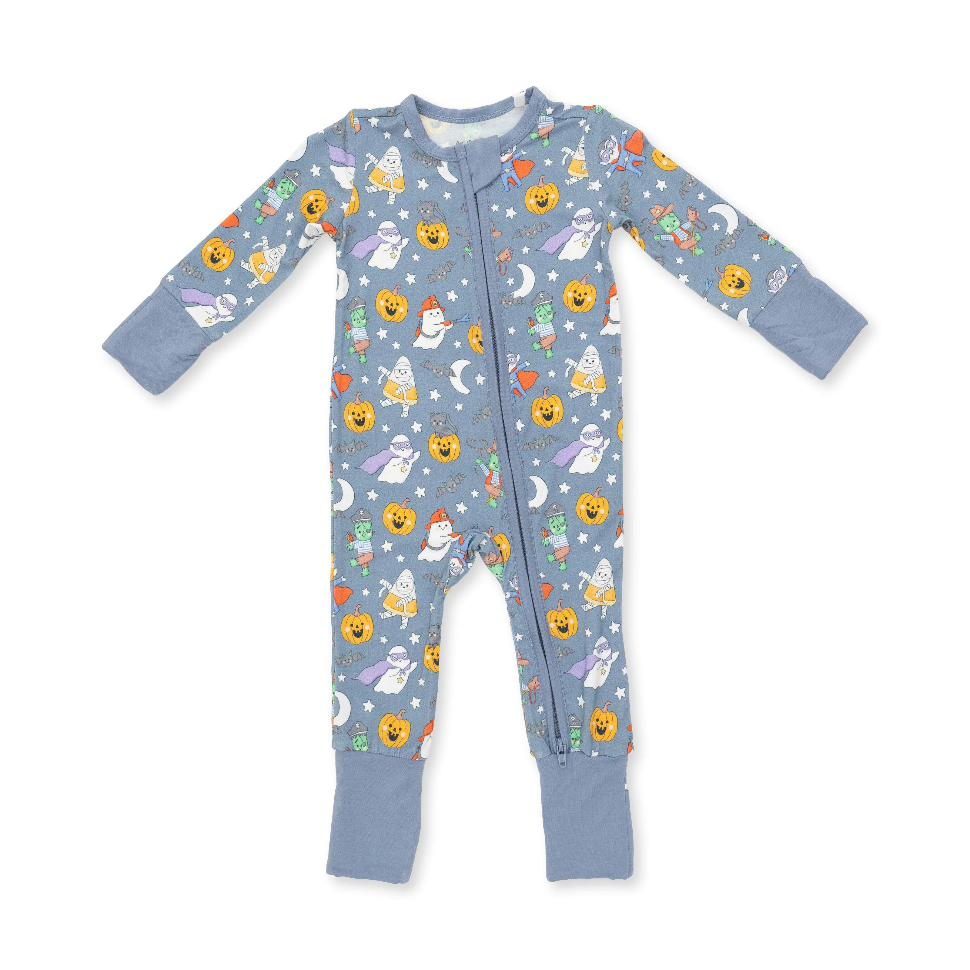 Halloween Monster Dress Up Blue - Convertible Romper