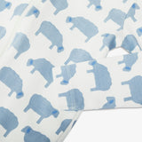 Baby organic animal friends zip footie