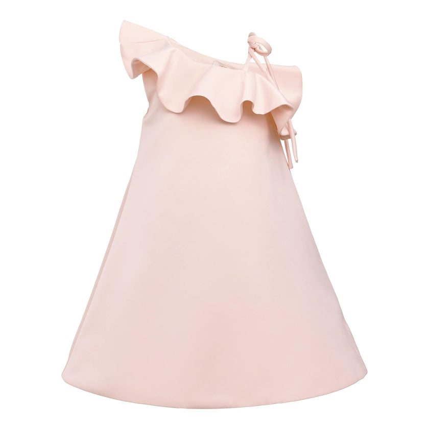 Pink Petulla Off Shoulder Ruffle Dress