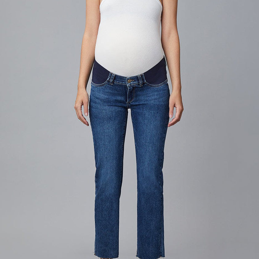 Patti Straight Maternity Vintage Jeans | Seaborn Raw