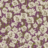 Purple Floral Bamboo Kerchief Bib