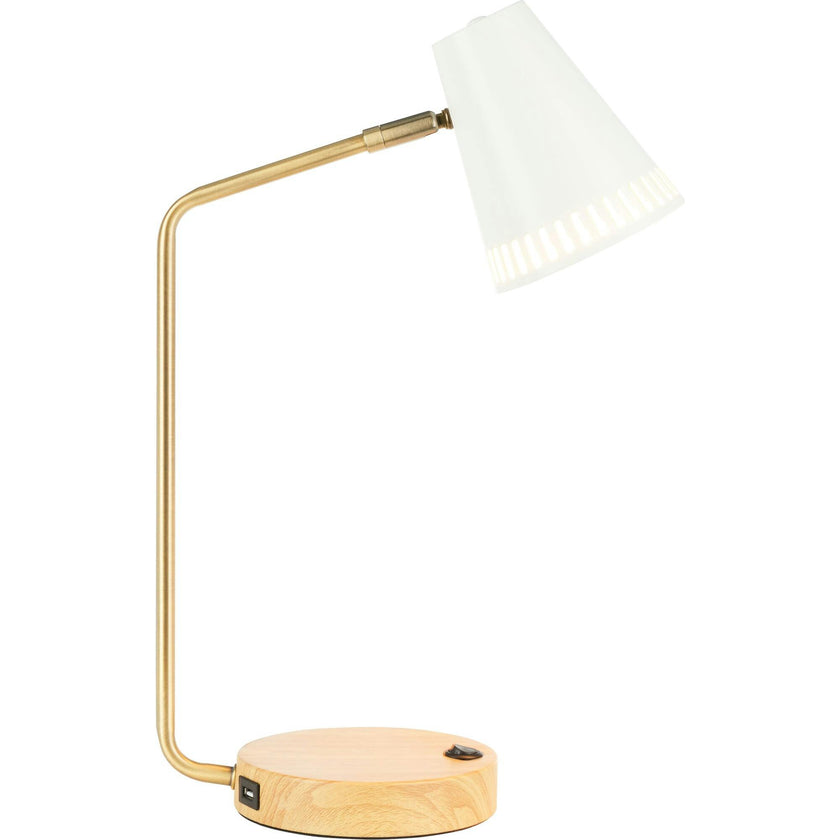 Veda Task Table Lamp with USB Port
