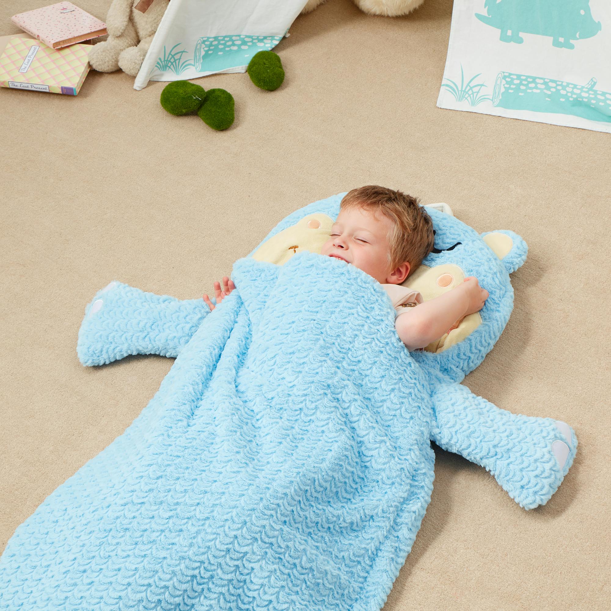 Fantasy Fields Pajama Party Time Hippo Plush Sleeping Bag