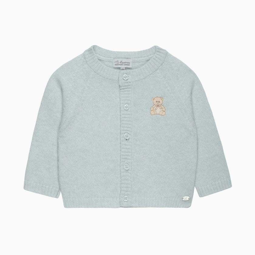 Baby Teddy Embroidered Cardigan