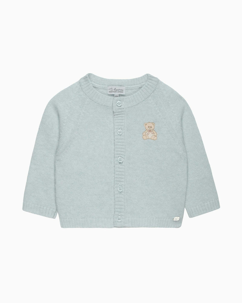 Baby Teddy Embroidered Cardigan
