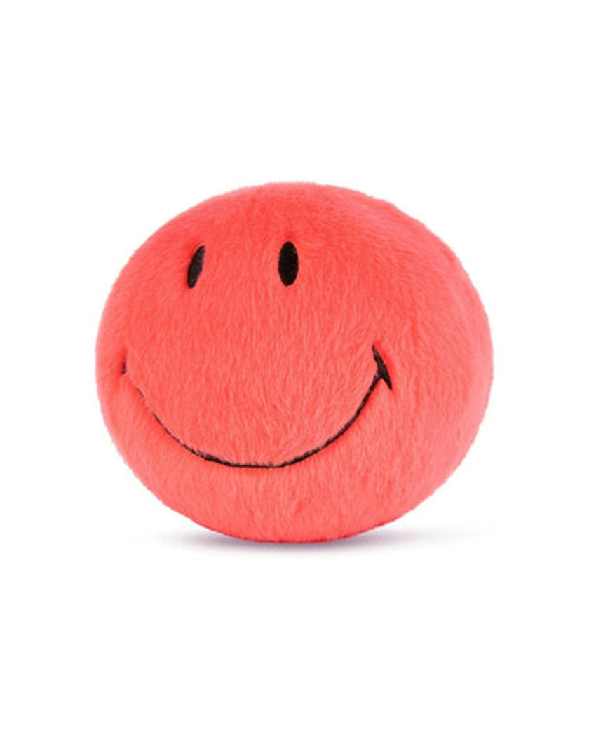 Plush Smiley ECO Fuzzy Bright Coral 5"