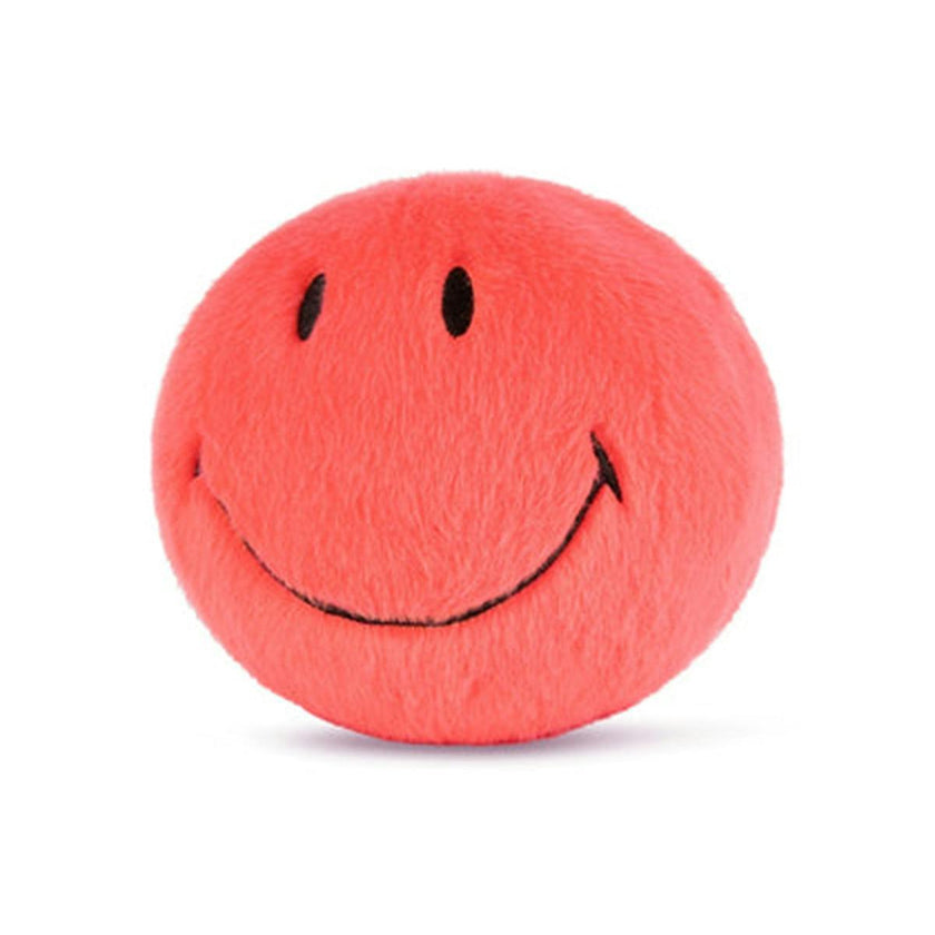 Plush Smiley Fuzzy Pink 5"