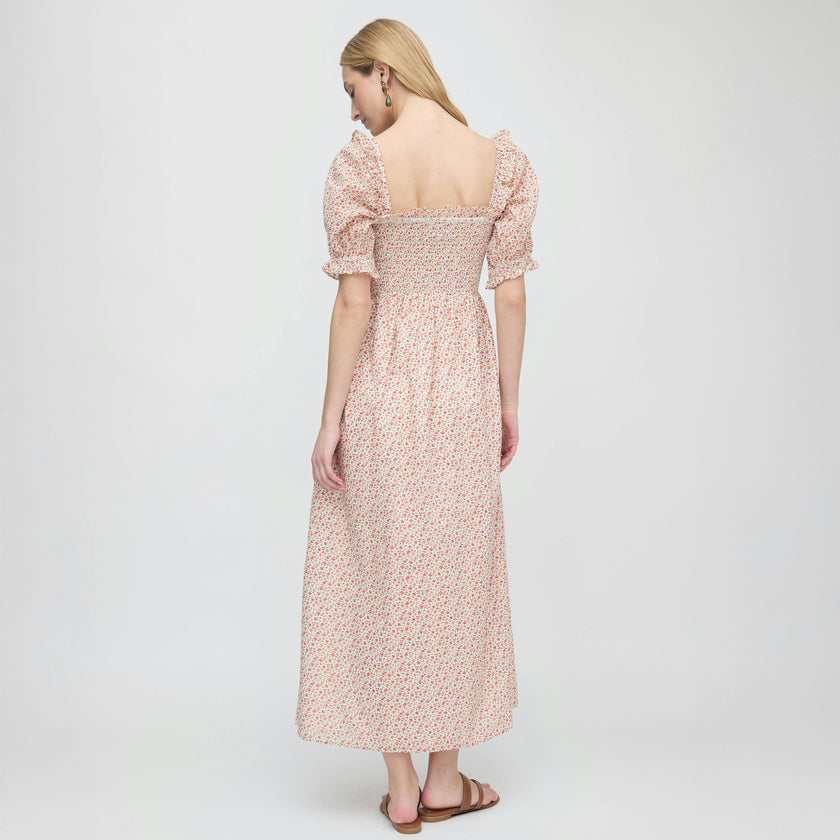 The Scarlett Nap Dress - Ivory Geo Ditsy