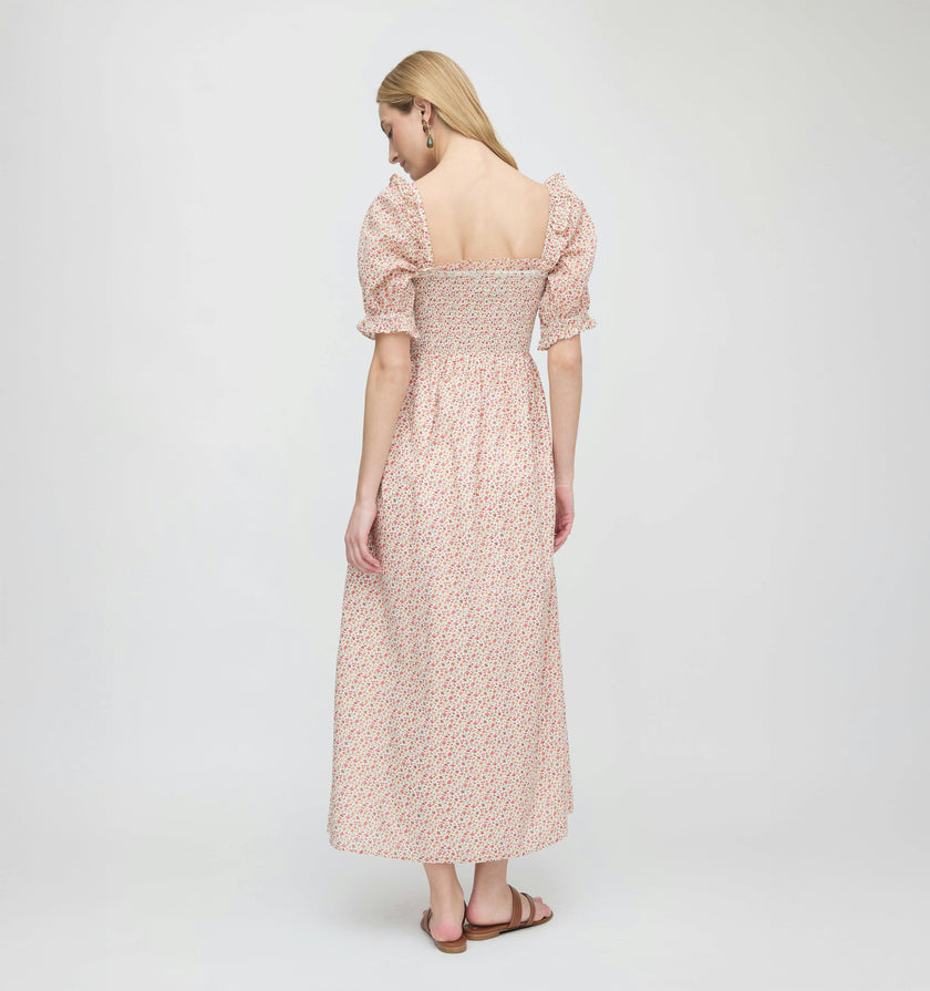 The Scarlett Nap Dress - Ivory Geo Ditsy