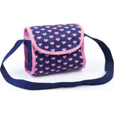 Trendy Pram Stroller for Toy Baby Dolls in Navy/Pink