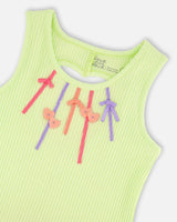 Sleeveless Bi-Material Dress