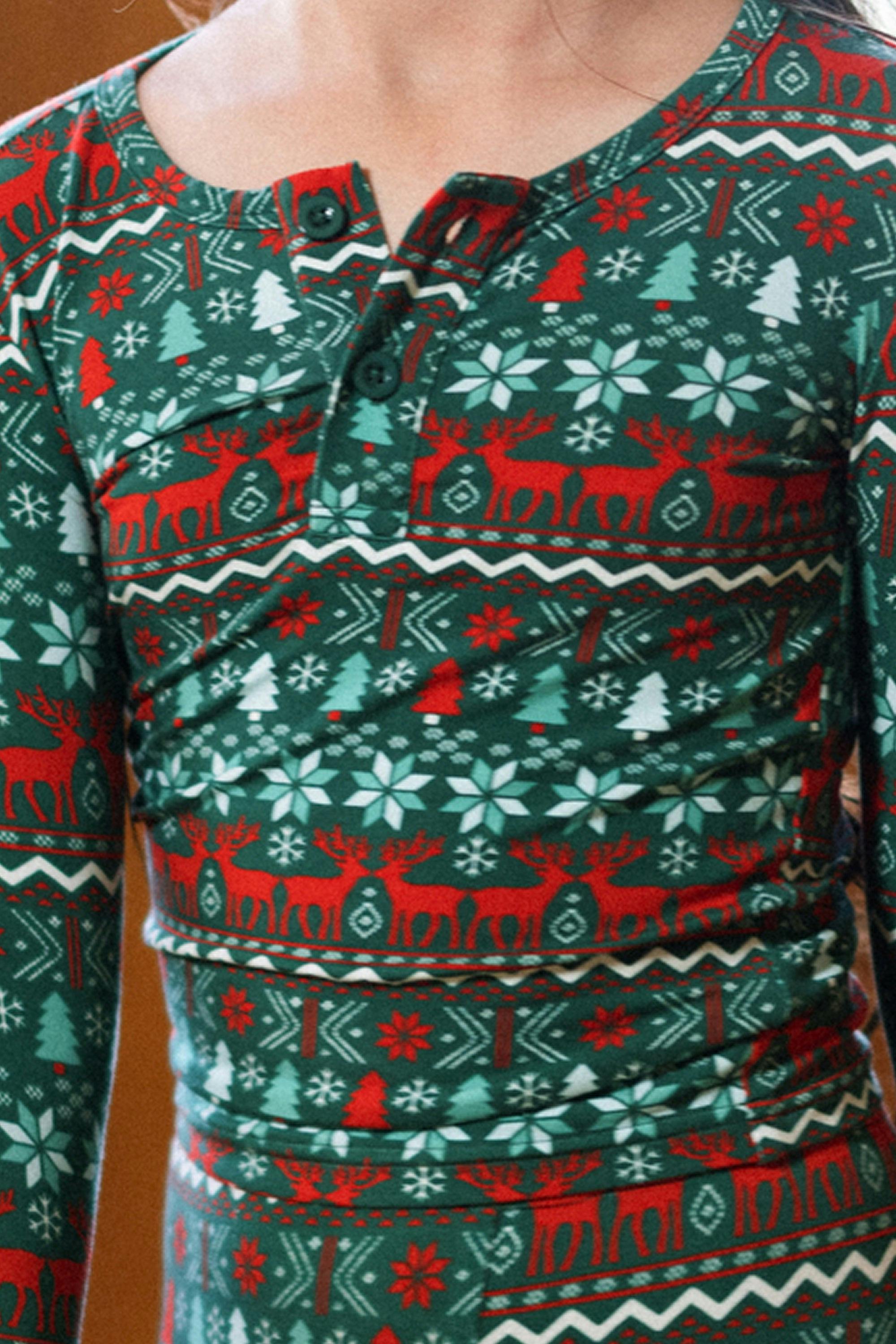 Kids So Soft Pajama Set in Alpine Noel