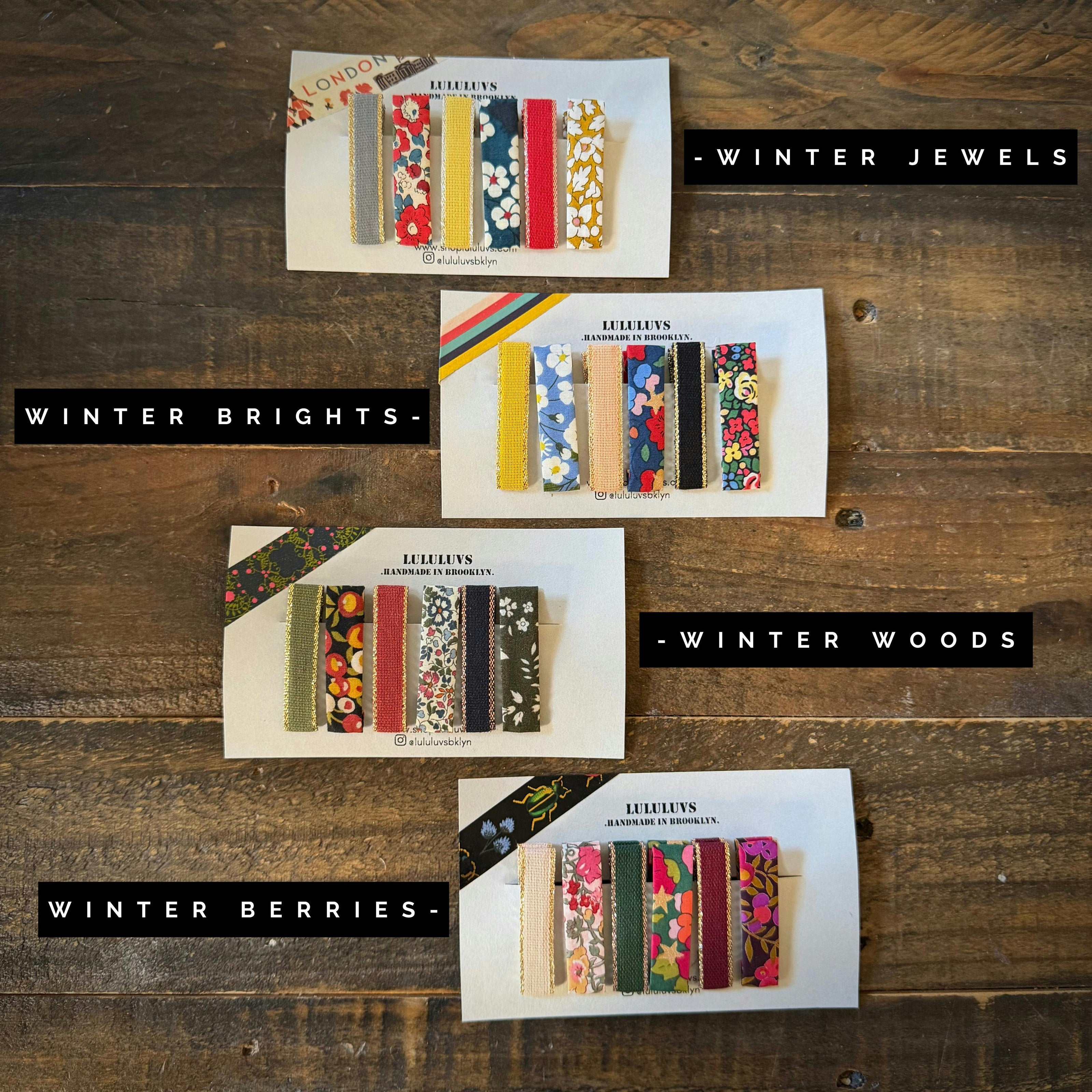 Liberty Bar Clips, Winter Woods Bundle Set