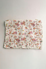 Lavender Marmalade Timeless Floral Ruffle Zipper Pouch