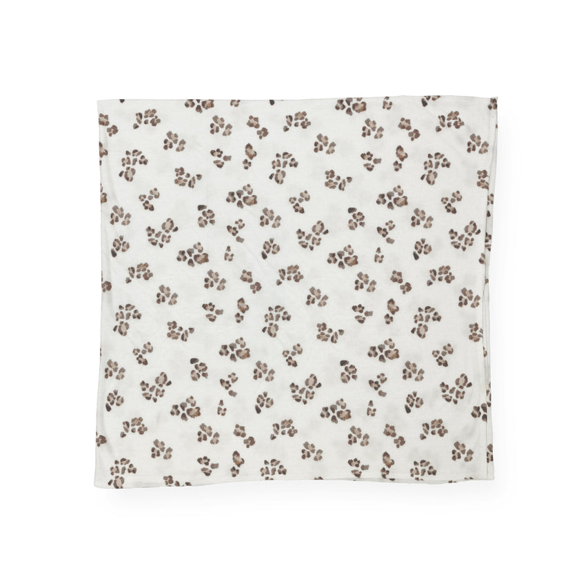 Stretch Knit Swaddle Blanket - Micro Cheetah
