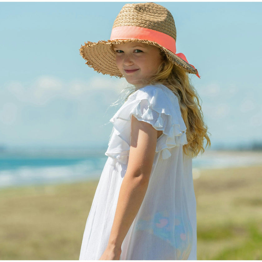 Peachy Ribbon Sunhat