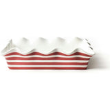 Red Stripe 13 Ruffle Casserole