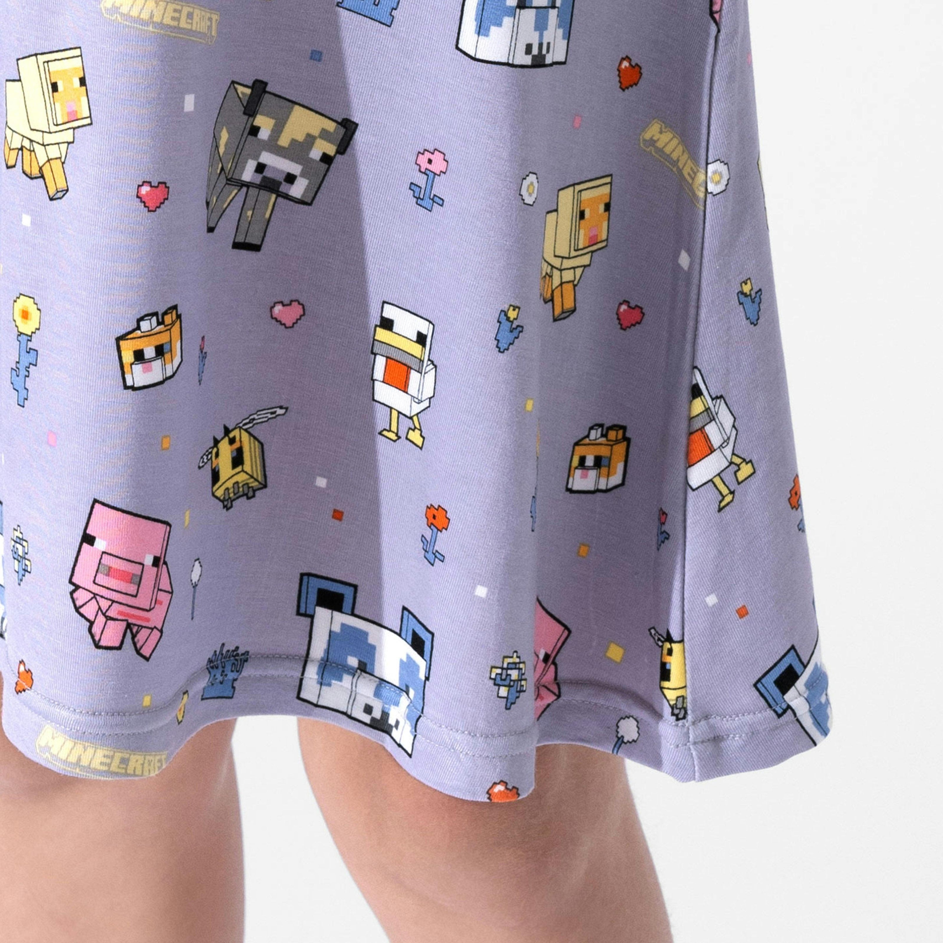 Minecraft: Pixel Pals Bamboo Girls' Short Sleeve Dress