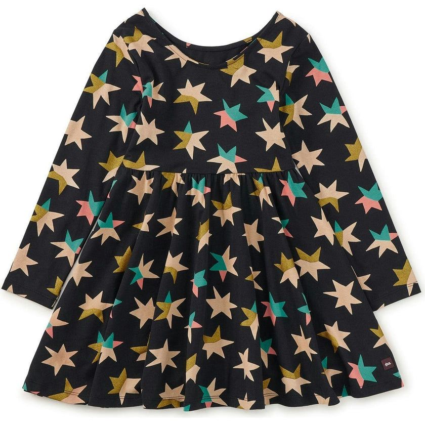 Printed Ballet Dress, Black