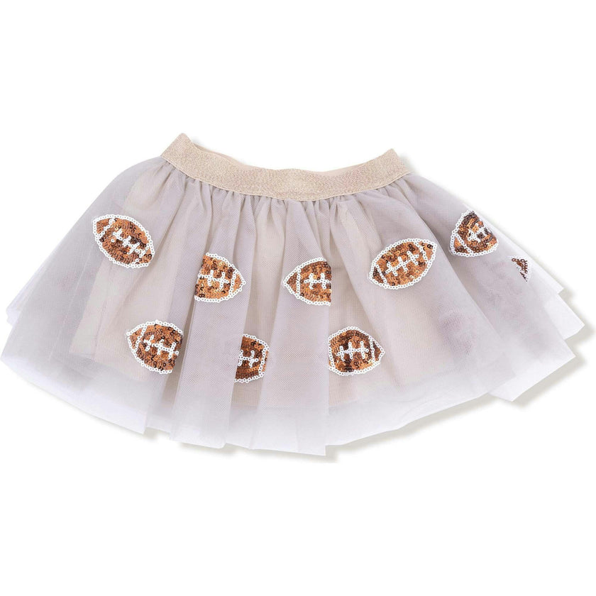 Varsity - Light Grey - Oatmeal Football Tutu Skirt