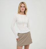 The Lexi Nap Top -  Antique White