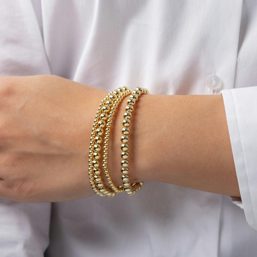 3mm & 5mm Bead Bracelet Stack