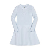 Organic Half Zip Ruffle Neck Sweater Dress