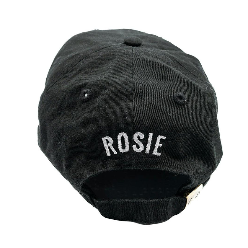 Custom Embroidered Dog Outline Hat, Black
