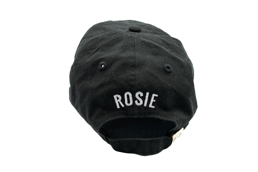 Custom Embroidered Dog Outline Hat, Black
