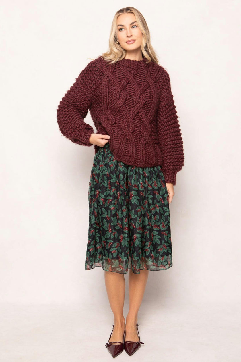 Erica Sweater in Raisin