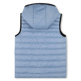 Blue Reversible Logo Puffer Vest