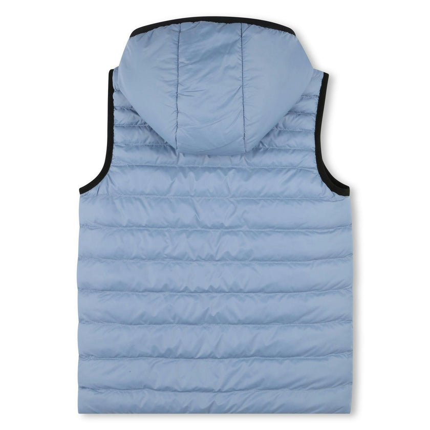 Blue Reversible Logo Puffer Vest