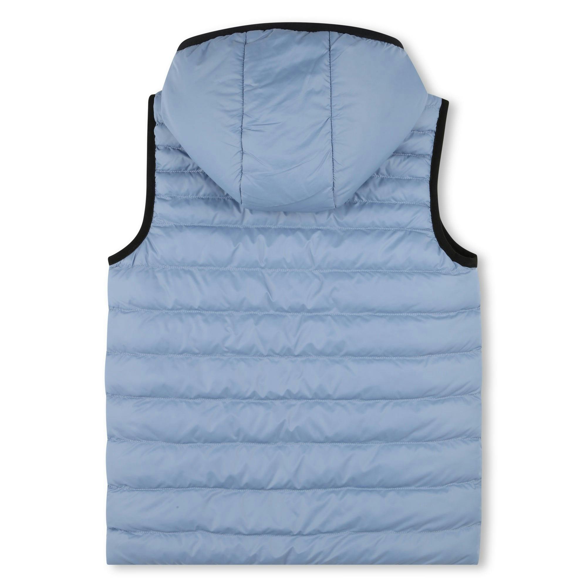 Blue Reversible Logo Puffer Vest