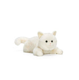 McHugs Lazy Yogurt White Cat Weighted Plush Animal 25 cm