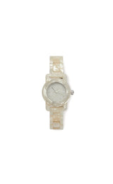 Mini Mono Watch in White Shell