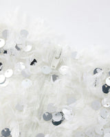Chrissy Feather Sequin Mini Skirt